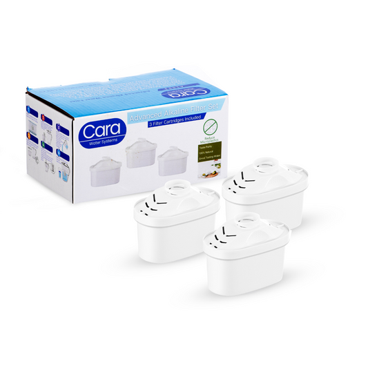 Cara Alkaline Filter for Water Jug 3 Pack