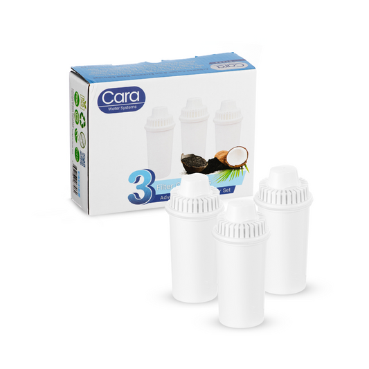 Cara Coconut Carbon Resin Filter for Water Jug 3 Pack